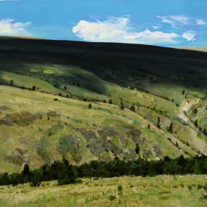 06 Sun Jingbo, “Clouds of the Plateau”, oil on canvas, 60 x 93 cm, 1998