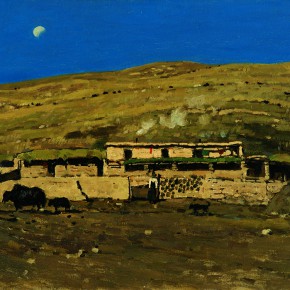 18 Sun Jingbo, “Yushu Batang in Qinghai”, 54 x 79 cm, 2000