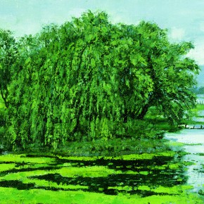 31 Sun Jingbo, “Bank of Tien Lake in Kunming”, 60 x 90 cm, 2005