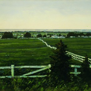 43 Sun Jingbo, “Canada Pasture in a Summer Day”, oil on canvas, 60 x 90 cm, 1998