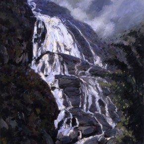 58 Sun Jingbo, “Ailao Mountain Waterfall”, oil on canvas, 80 x 60 cm, 2011