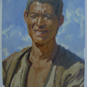 63 Sun Jingbo, “Luquangan Yi Senior Man of Yunnan”, 54 x 39 cm, 1972