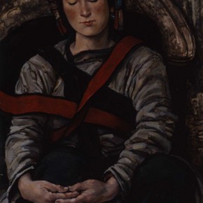 68 Sun Jingbo, “A Sani Mother is in a Nap”, oil on paper, 79 x 54 cm, 1980