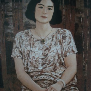 82 Sun Jingbo, “Portrait of Meijuan”, 80 x 60 cm, 1997