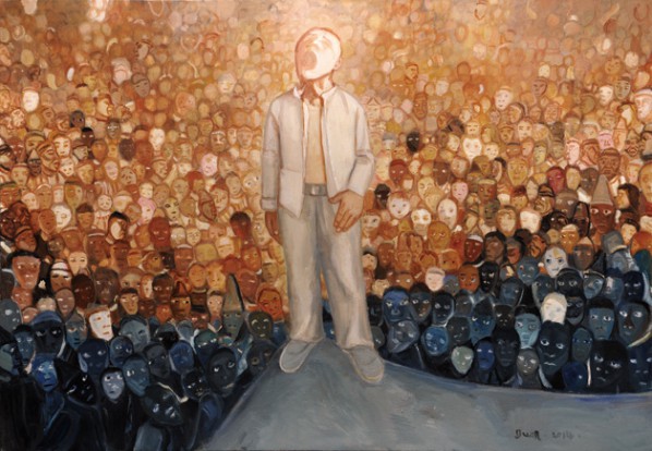 Duan Zhengqu, Singing on Earth, 2014; Oil on canvas, 160x230cm