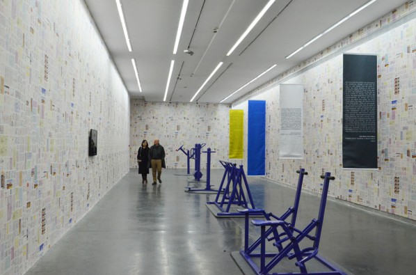 18  Installation view of “Polit-Sheer-Form Fitness for All”