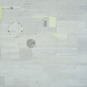 32 Liang Quan, “Sailing~Afar”, two pieces, ink, colors, rice paper collage on linen, 200 x 140 cm x 2, 2011 (part 1)