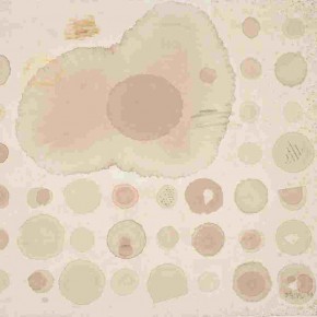 67 Liang Quan, “Memories of Tea No.3”, tea, colors, ink, rice paper collage, 45 x 53 cm, 2008