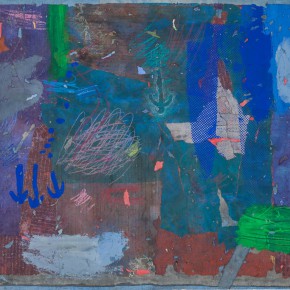 88 Liang Quan, “Untitled”, colors, rice paper collage, 50 x 60 cm, 1985