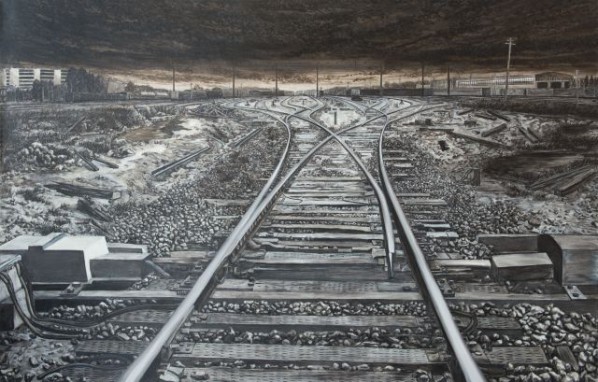 Meng Huang, Distance 21, 2013; Oil on canvas, 180x290cm