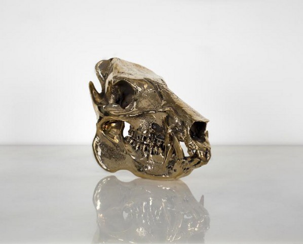 Sherrie Levine, Javelina Skull, 2010, Edition 8 or 12 Cast bronze, 21.59 x 7.62 x 15.75cm; Courtesy the artist and Simon Lee Gallery