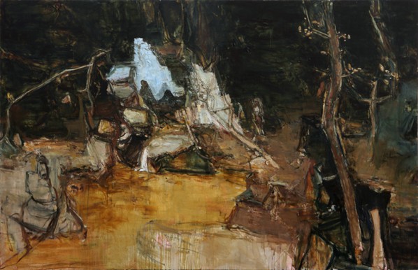 Tu Hongtao, Darkness - My Old Friend, 2013; Oil on canvas, 210X320cm