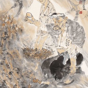 07 Li Yang, “The Drunken Song”, 136 x 68 cm, 2006