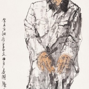 112 Li Yang, “The Sketch of Dingxi in Gansu”, 136 x 68 cm, 2003