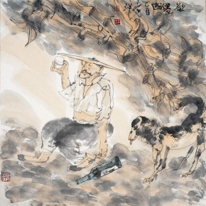 12 Li Yang, “Going to be the Immortal”, 68 x 68 cm, 2005