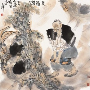 14 Li Yang, “Fine Wine Figure”, 68 x 68 cm, 2006