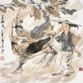 40  Li Yang, “Search For the Autumn Light”, 68 x 68 cm, 2005
