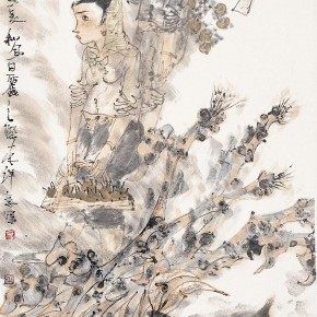 55 Li Yang, “Harvest the Autumn Figure”, 136 x 68 cm, 2005
