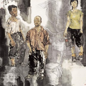 58 Li Yang, “Looking for a Job”, 180 x 160 cm, 2010