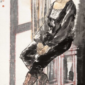 65 Li Yang, “The Setting Sun”, 180 x 96 cm, 2009