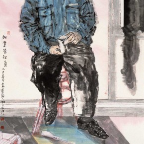 66 Li Yang, “The Property Administrator”, 180 x 96 cm, 2009