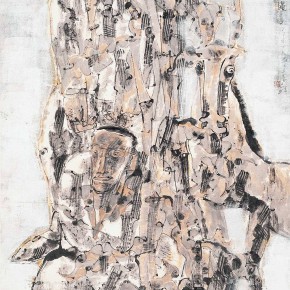 68 Li Yang, “Two Strong Men Figure”, 136 x 68 cm, 2004