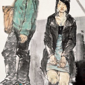 69 Li Yang, “Alienation”, 180 x 96 cm, 2009