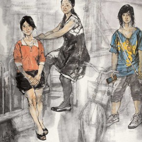 76 Li Yang, “The Season of Mix and Match”, 180 x 160 cm, 2009