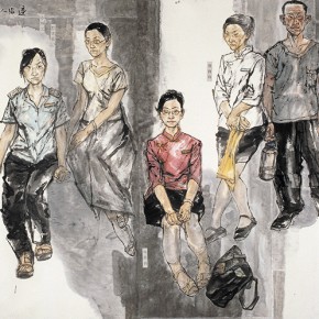 90 Li Yang, “The Marginal Characters – The Post-80s”, 180 x 45 cm, 2007