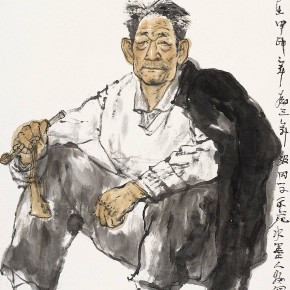 96 Li Yang, “Demonstrating for the Junior Students”, 136 x 68 cm, 2004