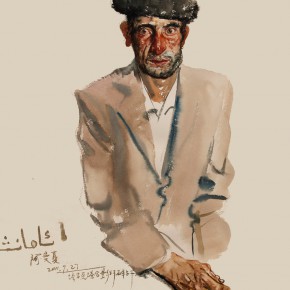 10 Li Xiaolin, “The Tajik Man Amanxia”, watercolor, 54 x 48 cm, 2011