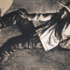 89 Li Xiaolin, “The Climber”, lithograph, 50 x 70 cm, 2005