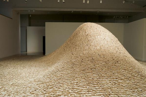 Maya Lin, 2x4 Landscape (2006), appeared at the Tate Modern in 2012. Photo Colleen Chartier, via Art in Embassies.