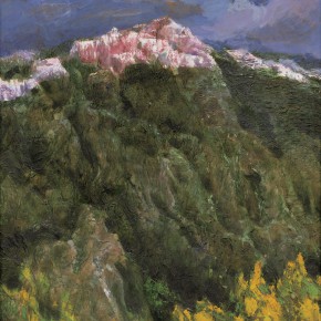 113 Wen Lipeng, The Dreamed Snow Mountain No.1, oil on canvas, 30.5 x 25 cm, 2001