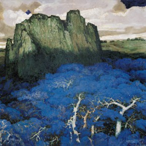 149 Wen Lipeng, To the Plateau, oil on canvas, 162 x 260 cm, 1998