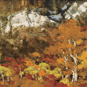 153 Wen Lipeng, Under the Snow Mountains, oil on canvas, 1997