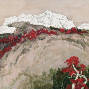 154 Wen Lipeng, The Feelings of Snow Mountains No.1, oil on canvas, 113 x 182 cm, 2010