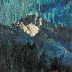 157 Wen Lipeng, Sunset Glow, oil on canvas, 27 x 25.5 cm, 1997