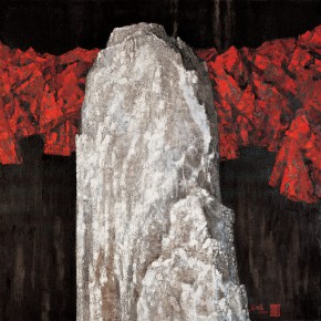 159 Wen Lipeng, The Monument without a Word No.5, oil on canvas, 116 x 116 cm, oil on canvas, 1993