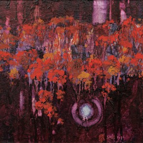 165 Wen Lipeng, The Dreamed Autumn, oil on canvas, 27 x 35 cm, 1996