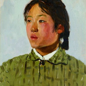 17 Wen Lipeng, Shen Shuping from Shimen Power Station, oil on cardboard, 40.5 x 32 cm, 1975