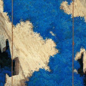 170 Wen Lipeng, The Blue Memory, oil on board, 162 x 302 cm, 1987