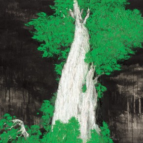 177 Wen Lipeng, Diversifolious Poplar Series No.1, oil on canvas, 80 x 100 cm, 2009