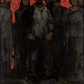 193 Wen Lipeng, The Internationale (detail), oil on board, 240 x 200 cm, 1963 (1)