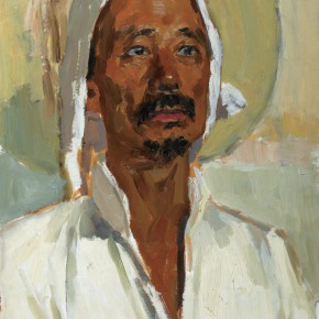 22 Wen Lipeng, The Senior Man from Shanxi, oil on cardboard, 39 x 53 cm, 1976