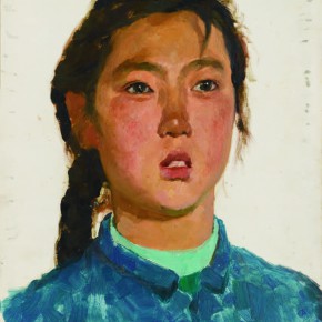 25 Wen Lipeng, Qiaoyun, 34.5 x 27.2 cm, oil on cardboard, 1973