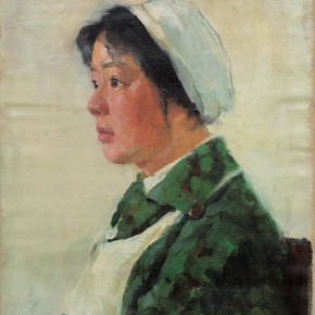 30 Wen Lipeng, The Forewoman’s Portrait, oil on cardboard, 44.3 x 37 cm, 1975