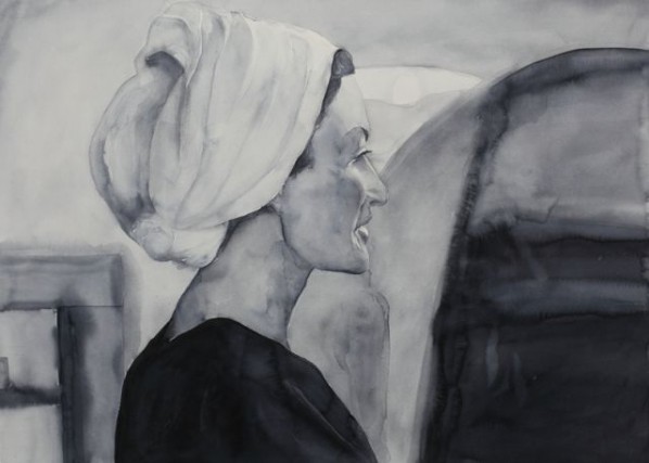 Chen Xiaohu, Portrait No.8; pianting, 80x110cm