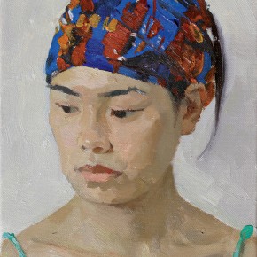 37 Yuan Yuan, The Study of Female Body, oil on canvas, 100 x 80 cm, 1996