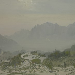 52 Yuan Yuan, Yuanyang Terrace, oil on canvas, 80 x 100 cm, 2011